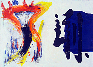 CalliGraffiti Blau Feuer